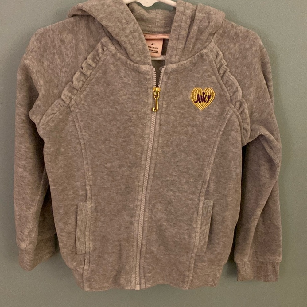 Little girl Juicy Couture zip up hoodie